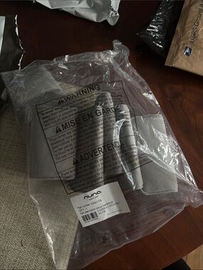 Nuna Rava Gray Replacement Harness Pads - Frost